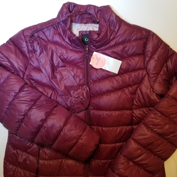 George Women's Packable Puffer New With Tags - Picture 3 of 7
